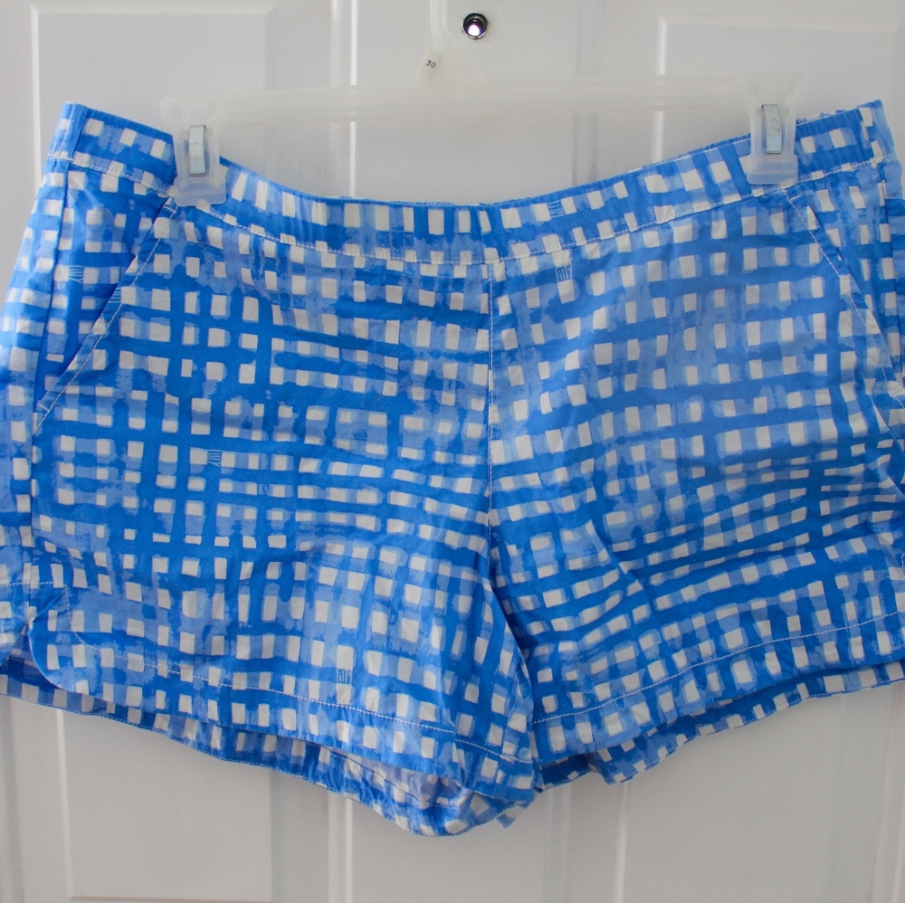 Ocean View Blue Gingham Shorts
